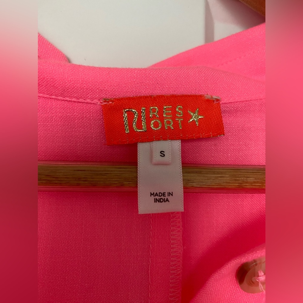 River Island Bubblegum Pink Long Sleeve Coverup Romper - Picture 3 of 5